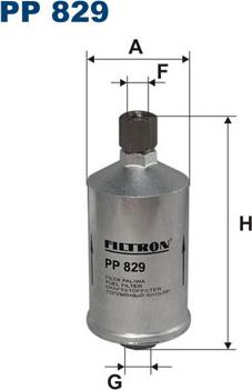 Filtron PP829 - Паливний фільтр autozip.com.ua