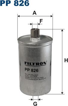 Filtron PP826 - Паливний фільтр autozip.com.ua
