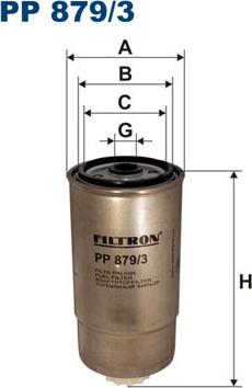 Filtron PP879/3 - Паливний фільтр autozip.com.ua