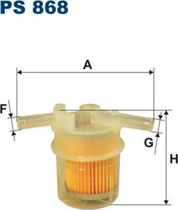 Filtron PS868 - Паливний фільтр autozip.com.ua