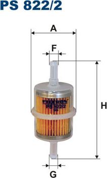 Filtron PS822/2 - Паливний фільтр autozip.com.ua