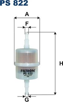 Filtron PS822 - Паливний фільтр autozip.com.ua