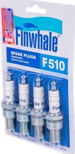 Finwhale F510 - Свеча зажигания ВАЗ 2108-2115. 1117-1119 8 клап. 21214 компл.4 шт пр-во FINWHALE autozip.com.ua