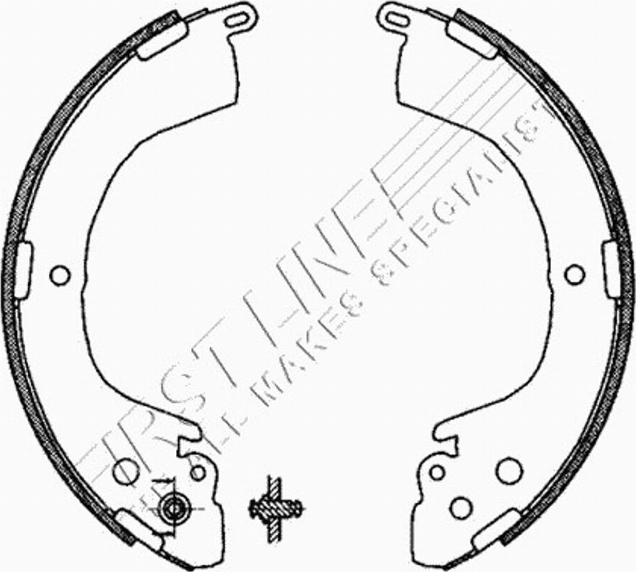 First Line FBS606 - Комплект гальм, барабанний механізм autozip.com.ua