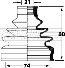 First Line FCB6045 - Пильник, приводний вал autozip.com.ua