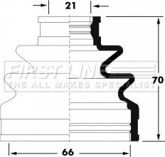 First Line FCB6040 - Пильник, приводний вал autozip.com.ua