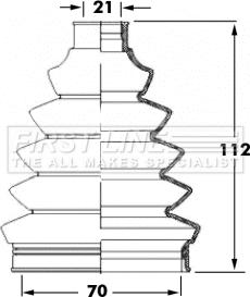 First Line FCB6067 - Пильник, приводний вал autozip.com.ua