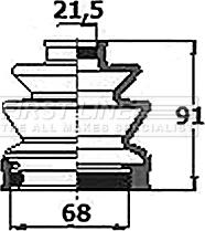 First Line FCB6153 - Пильник, приводний вал autozip.com.ua