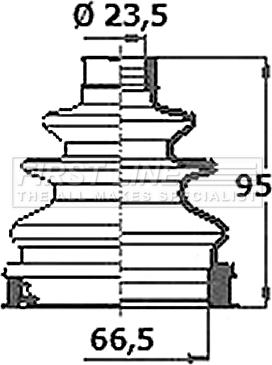 First Line FCB6388 - Пильник, приводний вал autozip.com.ua