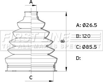 First Line FCB6339 - Пильник, приводний вал autozip.com.ua