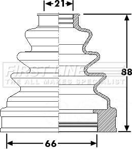 First Line FCB6266 - Пильник, приводний вал autozip.com.ua