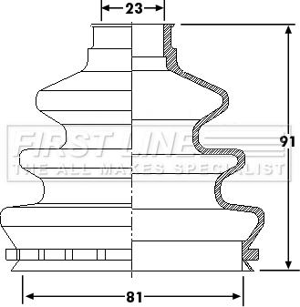 First Line FCB6200 - Пильник, приводний вал autozip.com.ua