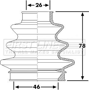First Line FCB6226 - Пильник, приводний вал autozip.com.ua