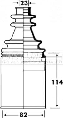 First Line FCB2915 - Пильник, приводний вал autozip.com.ua