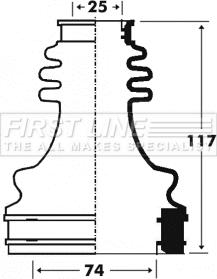 First Line FCB2916 - Пильник, приводний вал autozip.com.ua