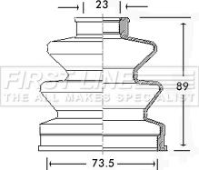 First Line FCB2457 - Пильник, приводний вал autozip.com.ua