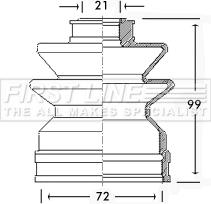 First Line FCB2484 - Пильник, приводний вал autozip.com.ua