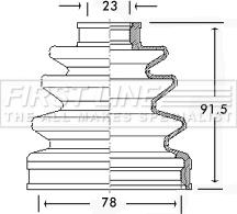 First Line FCB2586 - Пильник, приводний вал autozip.com.ua