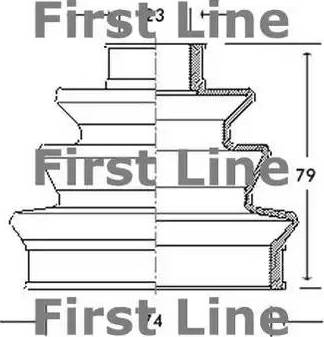 First Line FCB2034 - Пильник, приводний вал autozip.com.ua