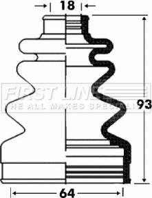 First Line FCB2862 - Пильник, приводний вал autozip.com.ua