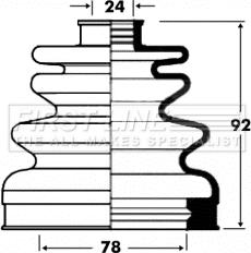 First Line FCB2829 - Пильник, приводний вал autozip.com.ua