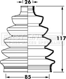 First Line FCB2399 - Пильник, приводний вал autozip.com.ua