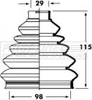 First Line FCB2354 - Пильник, приводний вал autozip.com.ua