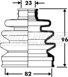 First Line FCB2369 - Пильник, приводний вал autozip.com.ua