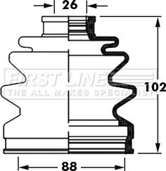 First Line FCB2388 - Пильник, приводний вал autozip.com.ua