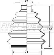 First Line FCB2335 - Пильник, приводний вал autozip.com.ua