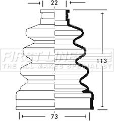 First Line FCB2709 - Пильник, приводний вал autozip.com.ua