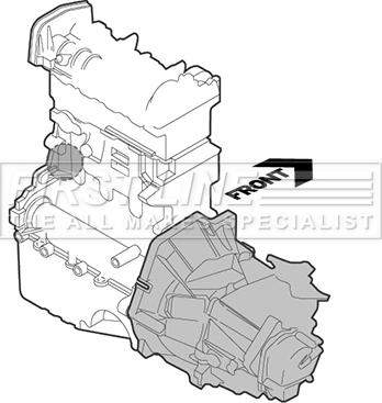 First Line FEM3572 - Подушка, підвіска двигуна autozip.com.ua