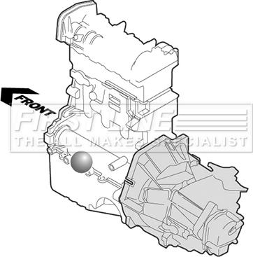 First Line FEM4127 - Подушка, підвіска двигуна autozip.com.ua