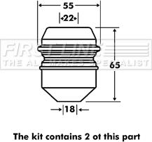 First Line FPK7119 - Відбійник, буфер амортизатора autozip.com.ua