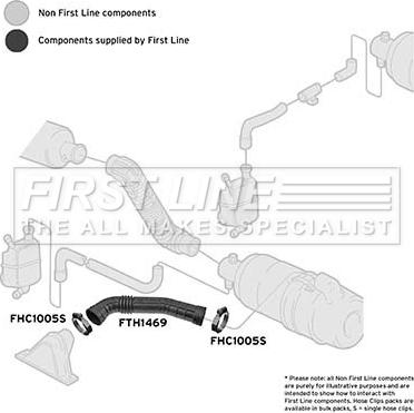 First Line FTH1469 - Рукав повітрозабірника, повітряний фільтр autozip.com.ua