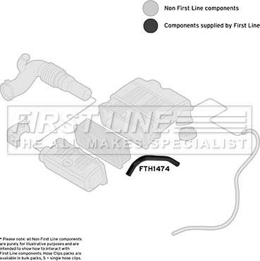 First Line FTH1474 - Рукав повітрозабірника, повітряний фільтр autozip.com.ua