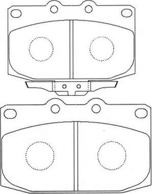 FIT FP5154 - Гальмівні колодки, дискові гальма autozip.com.ua