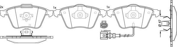 FIT FP0915E - Гальмівні колодки, дискові гальма autozip.com.ua