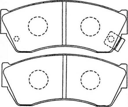 FIT FP0451 - Гальмівні колодки, дискові гальма autozip.com.ua