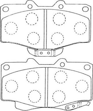 FIT FP0436 - Гальмівні колодки, дискові гальма autozip.com.ua