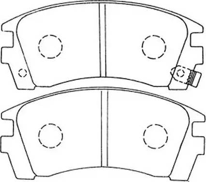 BENDIX 572397B - Гальмівні колодки, дискові гальма autozip.com.ua