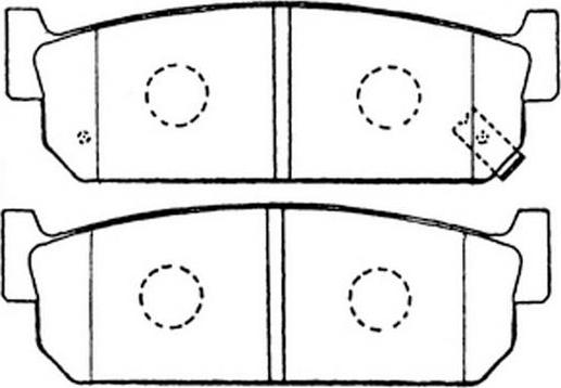 DJ Parts BP1411 - Гальмівні колодки, дискові гальма autozip.com.ua