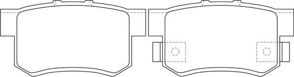 FIT FP0537 - Гальмівні колодки, дискові гальма autozip.com.ua