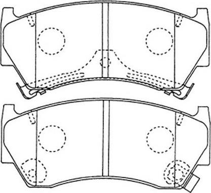 FIT FP0668 - Гальмівні колодки, дискові гальма autozip.com.ua