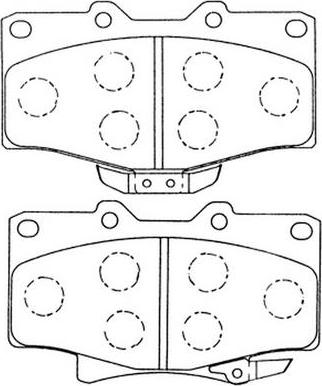 FIT FP0611 - Гальмівні колодки, дискові гальма autozip.com.ua