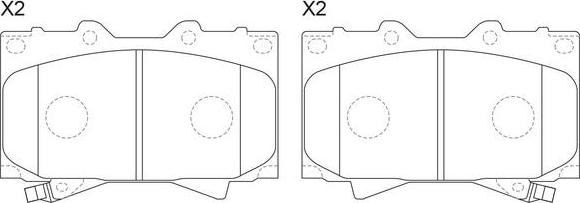 FIT FP0772 - Гальмівні колодки, дискові гальма autozip.com.ua