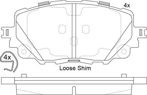 FIT FP1903 - Гальмівні колодки, дискові гальма autozip.com.ua