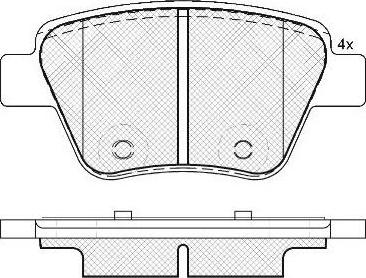 FIT FP1456 - Гальмівні колодки, дискові гальма autozip.com.ua