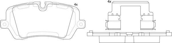 FIT FP1692 - Гальмівні колодки, дискові гальма autozip.com.ua