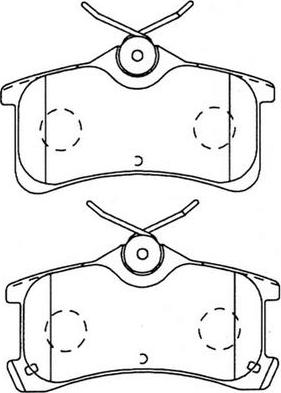 FIT FP1044 - Гальмівні колодки, дискові гальма autozip.com.ua